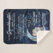 孫パーソナライズされた娘に手紙を シェルパブランケット (正面(横))