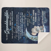 孫パーソナライズされた娘に手紙を シェルパブランケット (正面(横))