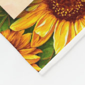 孫パーソナライズされた娘に手紙を フリースブランケット (角)