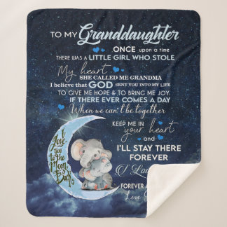 孫パーソナライズされた娘に シェルパブランケット