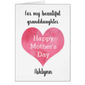 孫パーソナライズされた娘の母の日 (正面)