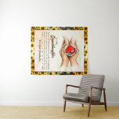 孫パーソナライズされた娘への手紙 タペストリー (インサイチュ(横))