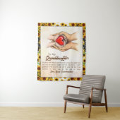 孫パーソナライズされた娘への手紙 タペストリー (インサイチュ)