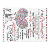 孫パーソナライズされた娘への手紙 テーブルクロス (正面(横))