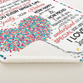 孫パーソナライズされた娘宛の手紙 シェルパブランケット (3/4)