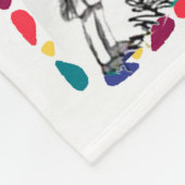 孫パーソナライズされた娘宛の手紙 フリースブランケット (角)