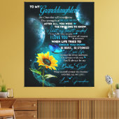 孫パーソナライズされた宛の手紙 キャンバスプリント (インサイチュ (リビング))