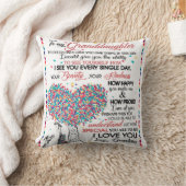 孫パーソナライズされた宛の手紙 クッション (ブランケット)