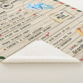 孫パーソナライズされた宛の手紙 シェルパブランケット (3/4)