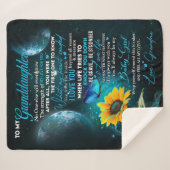 孫パーソナライズされた宛の手紙 シェルパブランケット (正面(横))