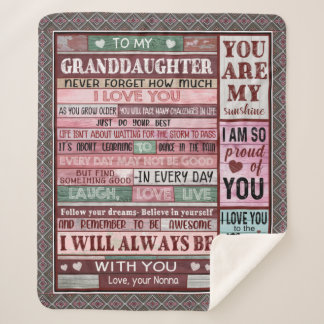 孫パーソナライズされた宛の手紙 シェルパブランケット