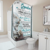 孫パーソナライズされた宛の手紙 シャワーカーテン (インサイチュ)