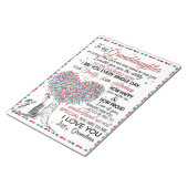 孫パーソナライズされた宛の手紙 ノートパッド (アングル)