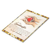 孫パーソナライズされた宛の手紙 ノートパッド (アングル)