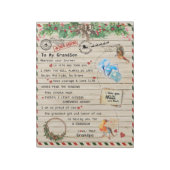 孫パーソナライズされた宛の手紙 ノートパッド (回転)