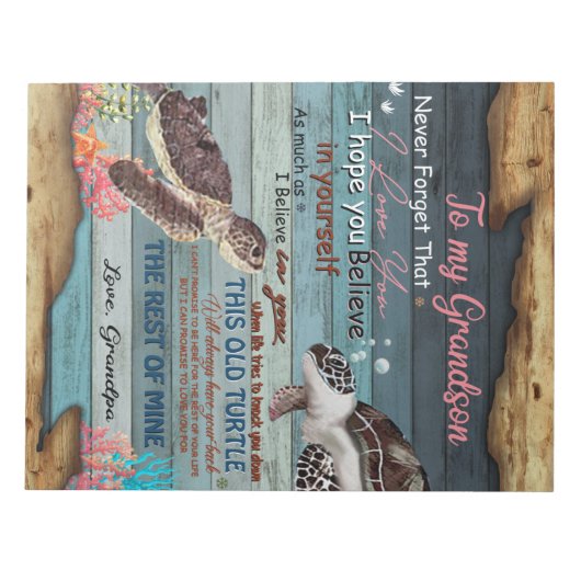 孫パーソナライズされた宛の手紙 ノートパッド (正面)