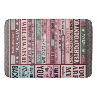 孫パーソナライズされた宛の手紙 バスマット