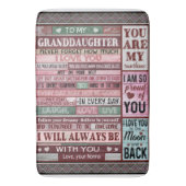 孫パーソナライズされた宛の手紙 バスマット (正面縦)