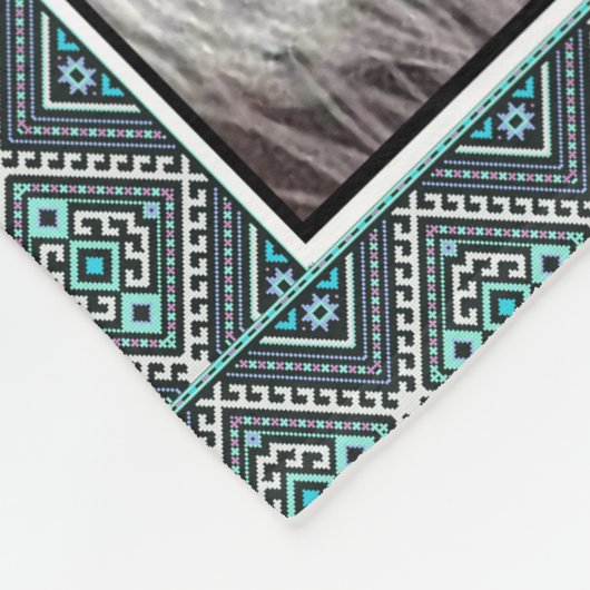 孫パーソナライズされた宛の手紙 フリースブランケット (角)