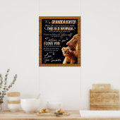 孫パーソナライズされた宛の手紙 ポスター (キッチン)