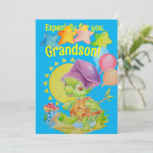 孫パーソナライズされた誕生日グリーティングカード シーズンカード (スタンド正面)