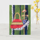 孫ファッショニスタ誕生日カード カード (黄色い花)