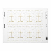 孫ファースト聖餐式金ゴールドルッククロス ラベル (フルシート)