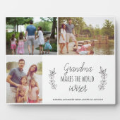 孫フォトコラージュおばあちゃん フォトプラーク (正面)
