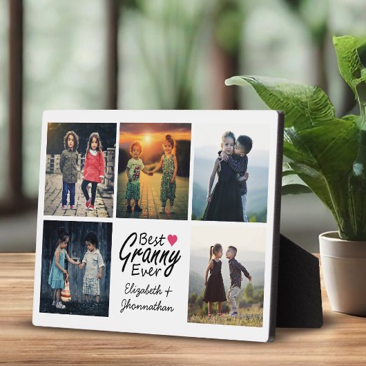 孫フォトコラージュ最高のグラニーEver Gift フォトプラーク
