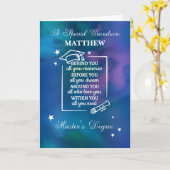 孫マスターズディグリー卒業引用文 カード (黄色い花)