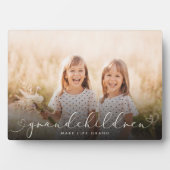 孫モダンハートスクリプト写真の愛 フォトプラーク (正面)