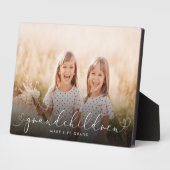 孫モダンハートスクリプト写真の愛 フォトプラーク (側面)