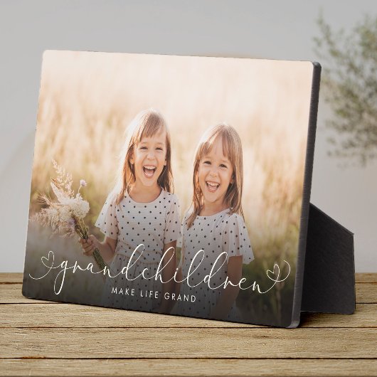 孫モダンハートスクリプト写真の愛 フォトプラーク