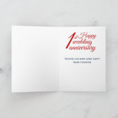 孫一周年結婚 カード (内部)