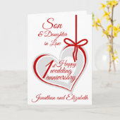 孫一周年結婚 カード (黄色い花)