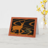 孫七素晴らし位誕生日バック・イン・フィールド カード (黄色い花)