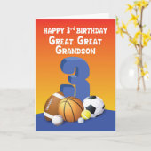 孫三素晴らし素晴らし歳バースポーツボール カード (黄色い花)