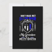 孫動揺しては警察官のプレゼントだ 招待状 (正面)