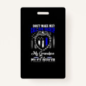 孫動揺しては警察官の贈り物です バッジ (正面)