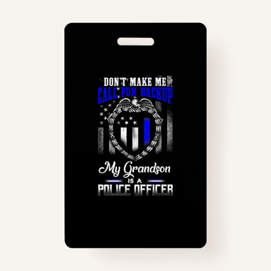 孫動揺しては警察官の贈り物です バッジ (正面)