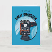 孫十素晴らし誕生日列車リトルボーイ カード (正面)