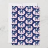 孫千年名門私立校風のの海軍の私たちの小さなカボチャ 招待状 (裏面)