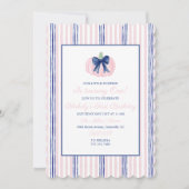 孫千年名門私立校風のの海軍の私たちの小さなカボチャ 招待状 (正面)