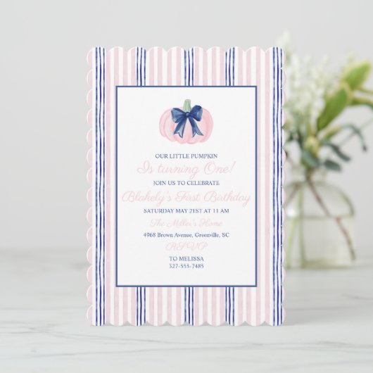 孫千年名門私立校風のの海軍の私たちの小さなカボチャ 招待状 (スタンド正面)