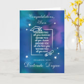 孫博士号PHD卒業祝い引用文 カード (黄色い花)