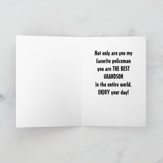 孫君の誕生日!カード カード (内部)