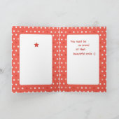 孫失った第1歯おめでとうオレンジ カード (内部)