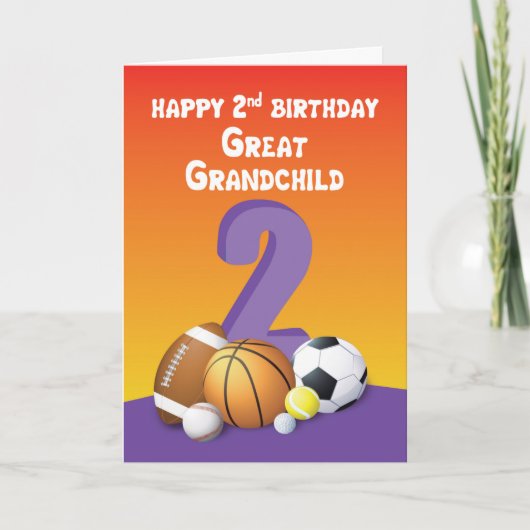孫女素晴らし子2ndバースデースポーツボール カード (正面)