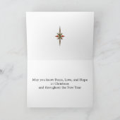 孫娘および彼女の夫サンタおよびトナカイ シーズンカード (内部)