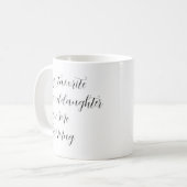 孫娘お気に入りのよ与えこのマグ コーヒーマグカップ (正面左)